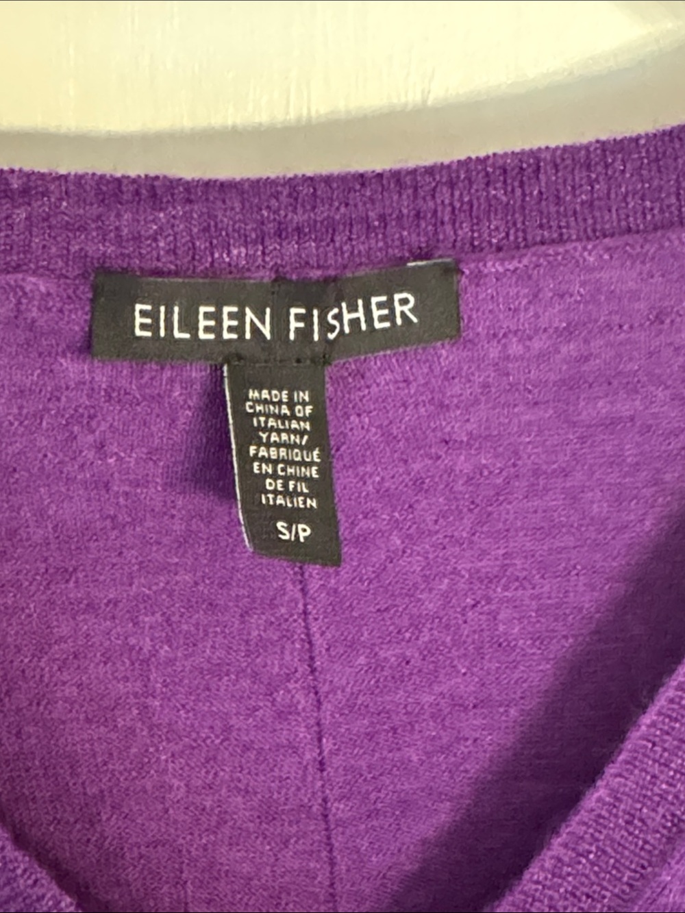 Eileen Fisher V-Neck Tunic Sweater with Pockets - Picture 4 of 6